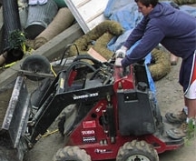 Landscape excavation equipment use by Environmental Construction, Kirkland WA
