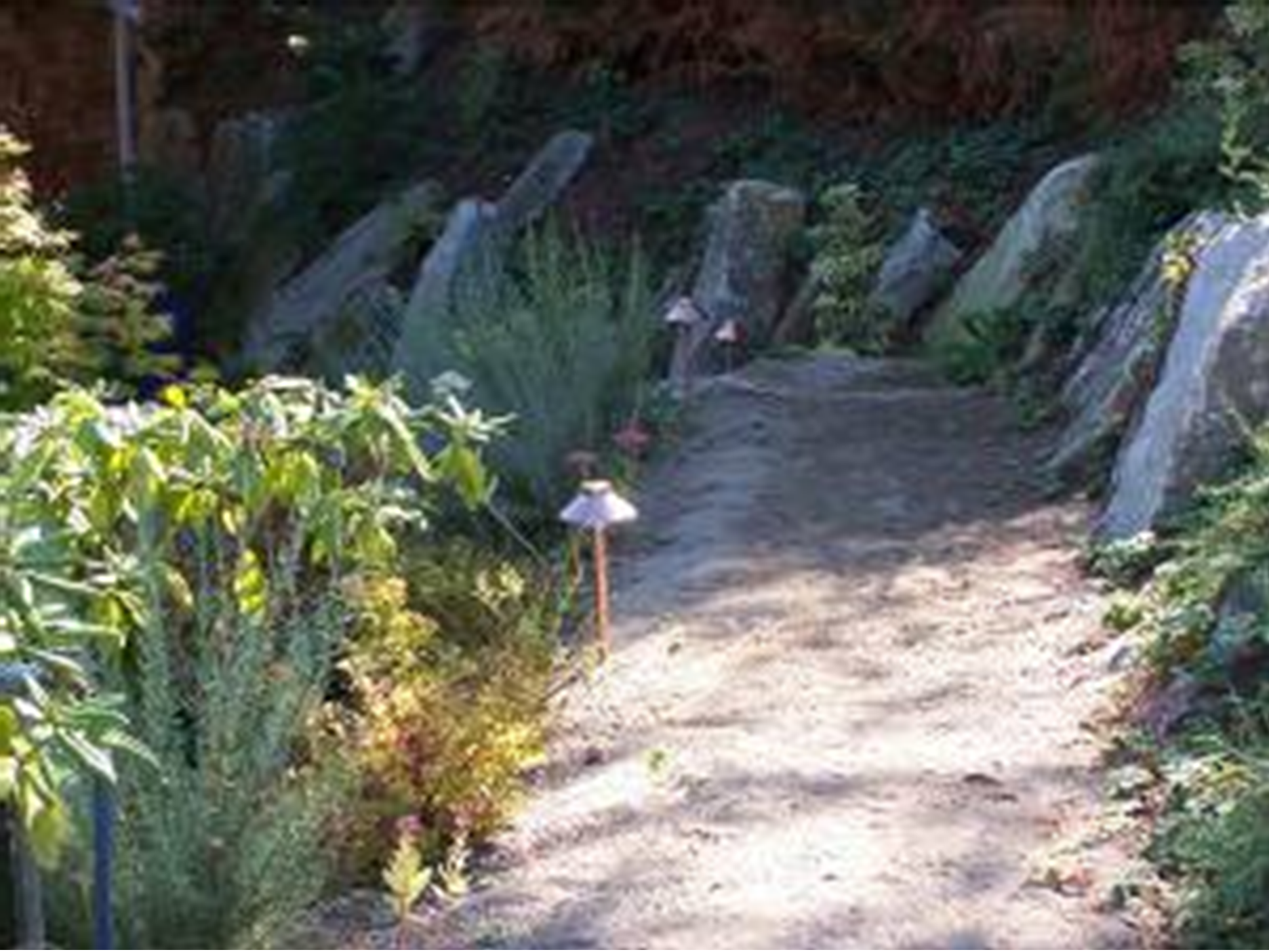 Rock used in hillside terracing, installed by Environmental Construction Inc. in Kirkland WA